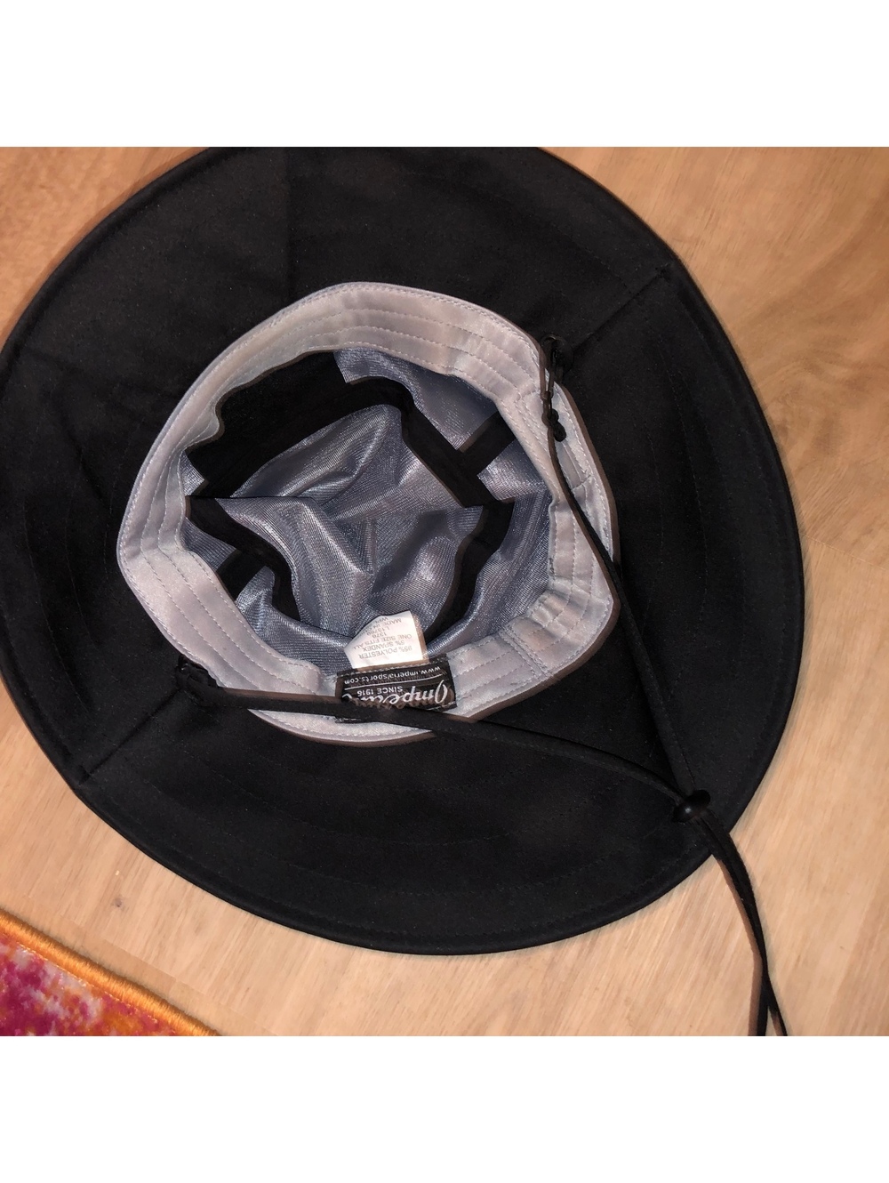 IMPERIAL TPC TOURNAMENT PLAYERS CLUB BUCKET HAT GOLF BLACK DRAWSTRING SAWGRASS - Picture 6 of 6